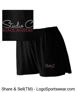 SCDA Youth Shorts BLACK Design Zoom